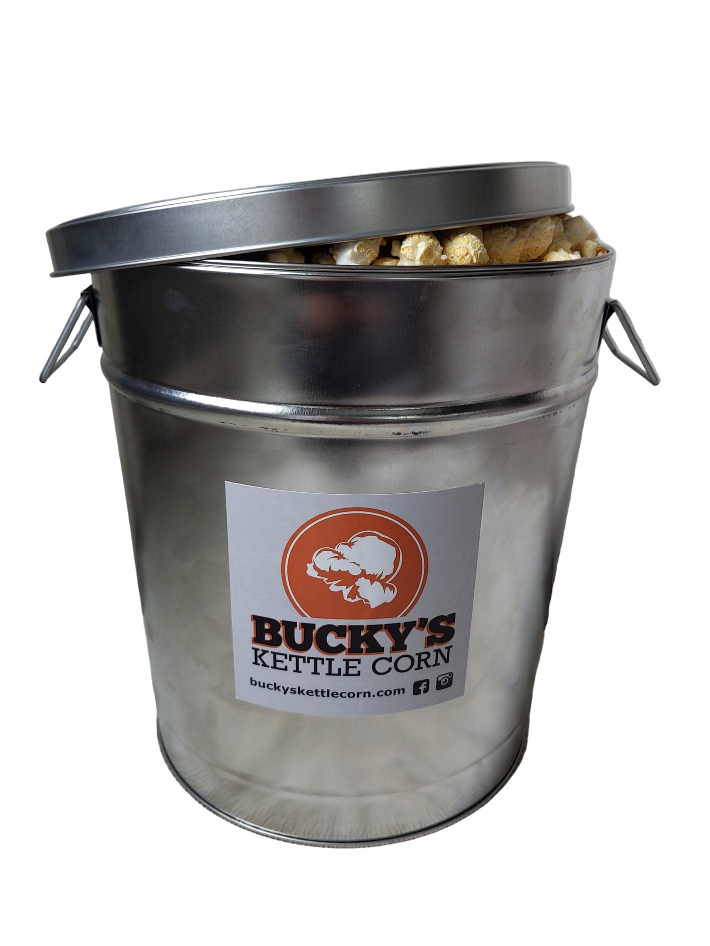 3.5 Gallon Tin of Kettle Corn | 40 Cups | Serves 14 | 44oz